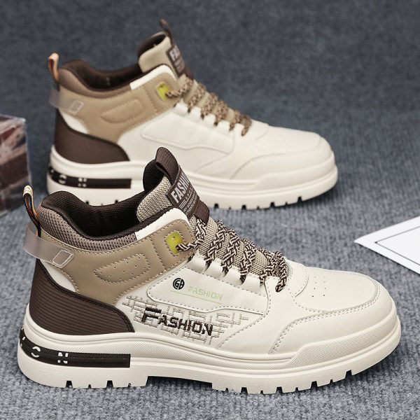 Men's High-top Korean Style Elevator Wild Sneakers - 图片 7