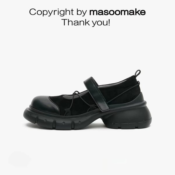 Height Increasing Platform Small Leather Shoes Pumps Women's Summer - 图片 6