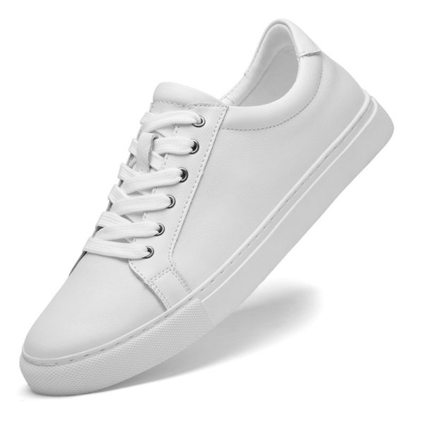 Punching Hollowed Leisure Cowhide Board Shoes - 图片 5