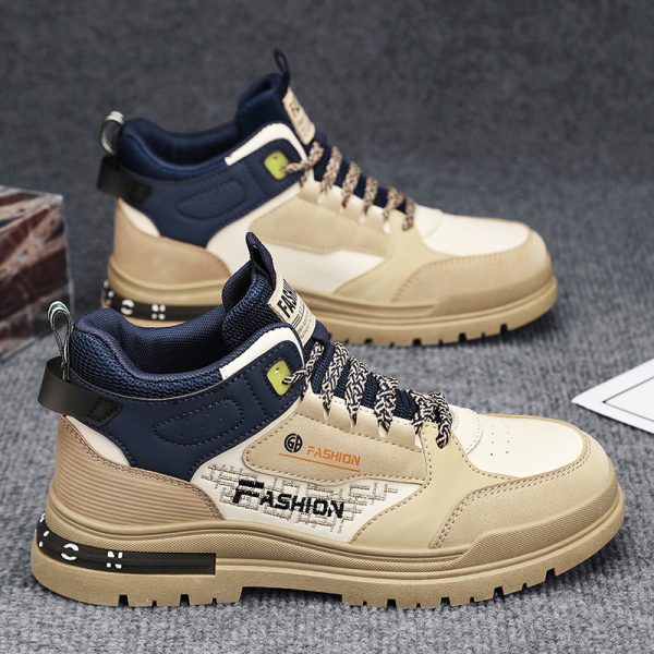 Men's High-top Korean Style Elevator Wild Sneakers - 图片 5