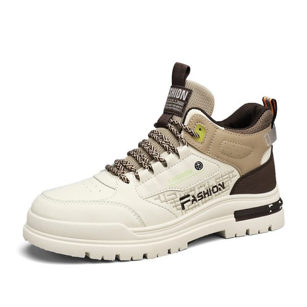 Men's High-top Korean Style Elevator Wild Sneakers - 图片 3