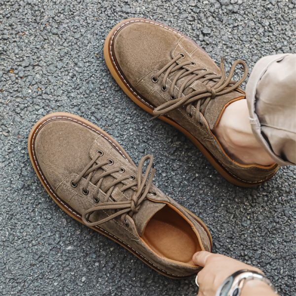 Japanese-style Retro Casual Shoes Men's Platform Joker Martin Boots - 图片 5