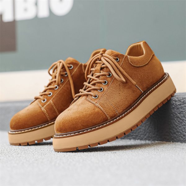 Japanese-style Retro Casual Shoes Men's Platform Joker Martin Boots - 图片 3