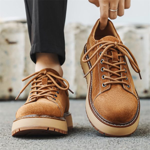 Japanese-style Retro Casual Shoes Men's Platform Joker Martin Boots - 图片 4