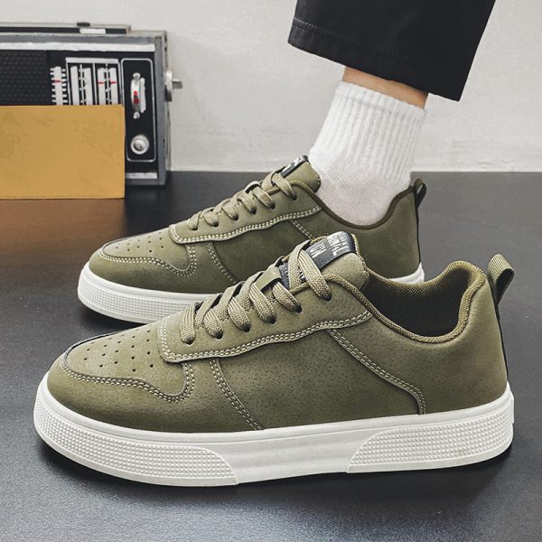 Plus Size Board Shoes Men's Shoes Leather Surface Fashion - 图片 4