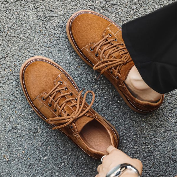 Japanese-style Retro Casual Shoes Men's Platform Joker Martin Boots - 图片 6