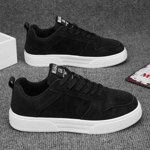 Plus Size Board Shoes Men's Shoes Leather Surface Fashion - 图片 2