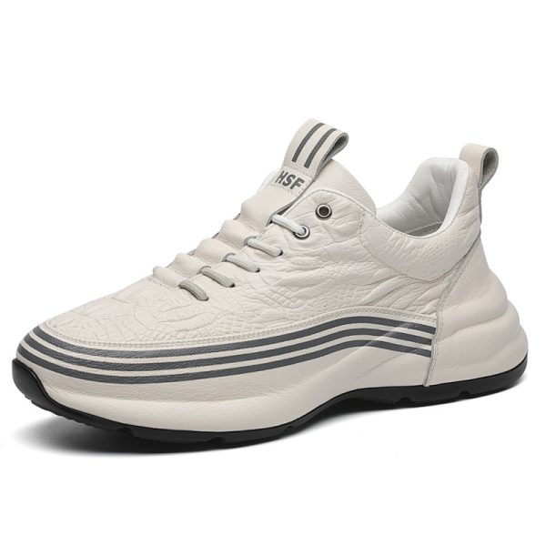 Men's Breathable Leather Sports Shoes - 图片 4