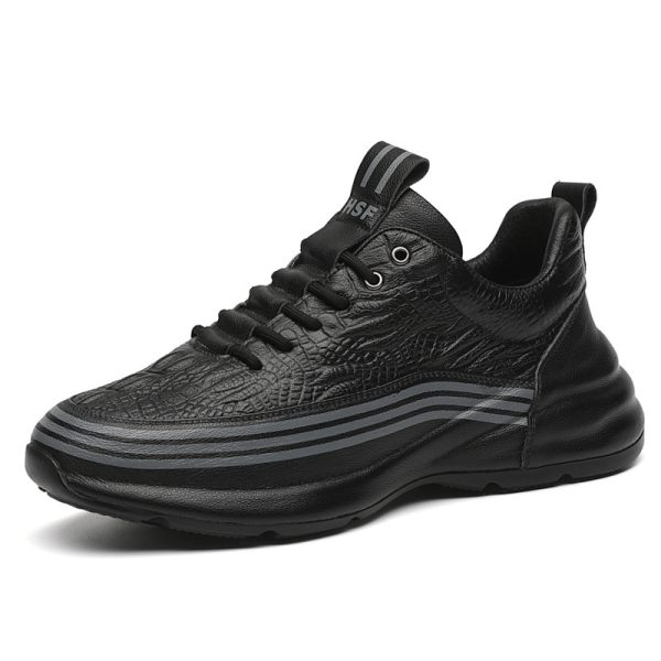 Men's Breathable Leather Sports Shoes - 图片 6