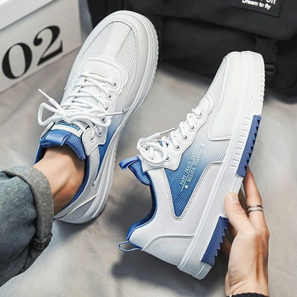 Breathable Mesh Panel Shoes Fashion Sports Men's Hight Increasing Shoes - 图片 2