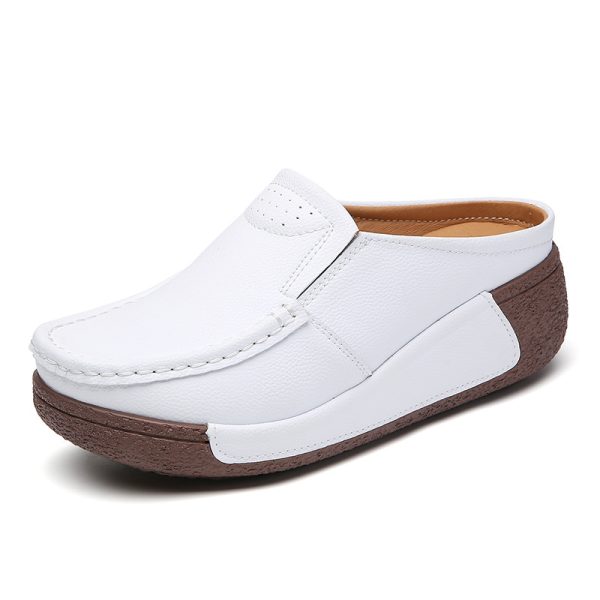 Casual Comfortable Versatile Thick Bottom Toe Cap Slippers - 图片 9