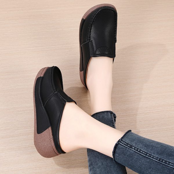 Casual Comfortable Versatile Thick Bottom Toe Cap Slippers - 图片 10