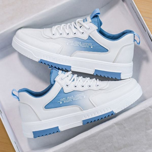 Breathable Mesh Panel Shoes Fashion Sports Men's Hight Increasing Shoes - 图片 5