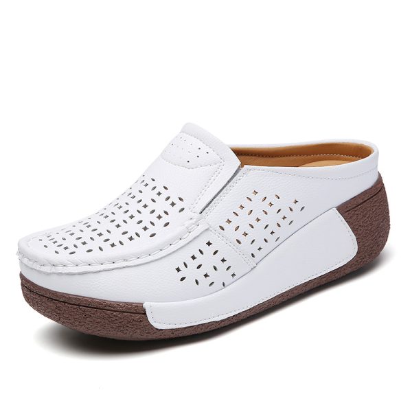 Casual Comfortable Versatile Thick Bottom Toe Cap Slippers - 图片 5