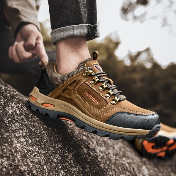 Autumn And Winter Plus Size Men's Outdoor Mountaineering Non-slip Leisure Sneaker - 图片 6