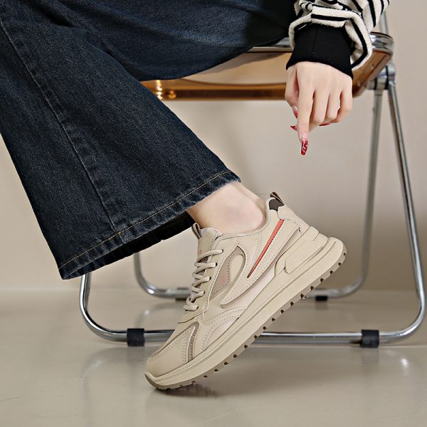 Autumn New Korean Style Student Platform Height Increasing Sports Casual Shoes - 图片 2
