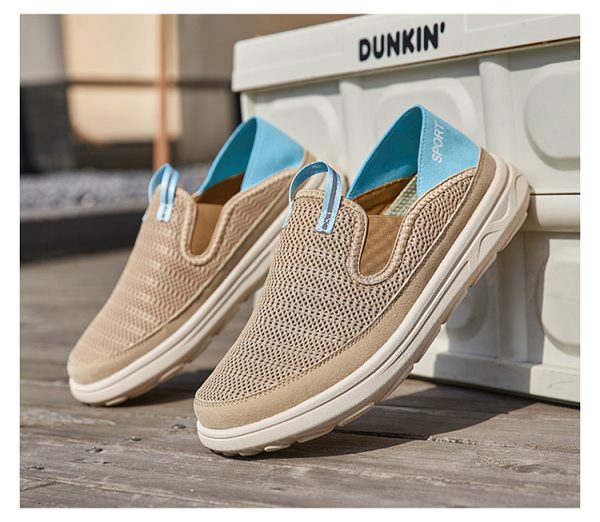 Men's Mesh Sneaker Breathable Lightweight Outdoor Slip-on - 图片 5