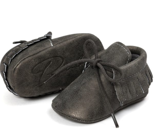 Small seven baby shoes leather soft baby shoes soft socks spring new - 图片 2