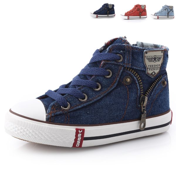 A children's shoes spring boys canvas shoes shoes small baby shoes wholesale Korean tide - 图片 3