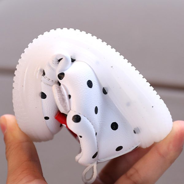 Light-up Shoes Girls Bowknot LED Light-up Shoes Breathable Baby Girls Shoes - 图片 3