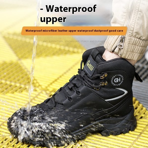 Anti-smashing And Anti-penetration Mountaineering Wear-resistant Waterproof Construction Site Safety Shoes - 图片 4
