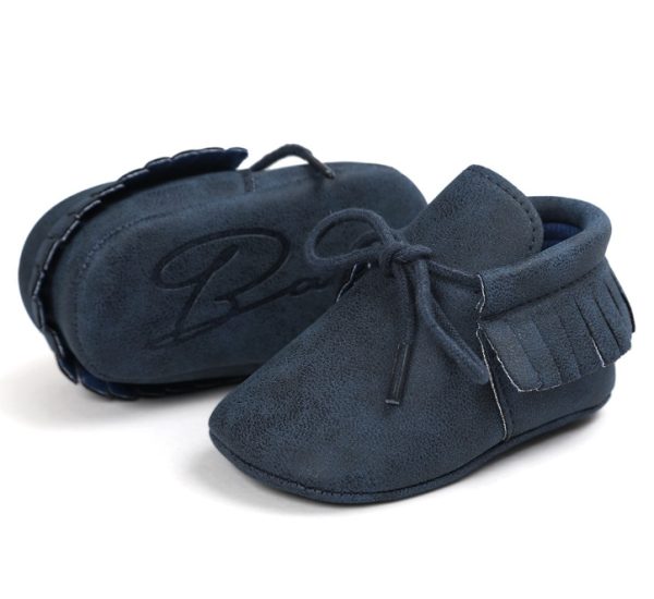 Small seven baby shoes leather soft baby shoes soft socks spring new - 图片 5