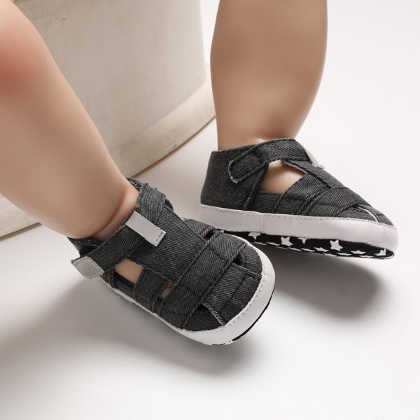Kids Newborn Baby Boys Fashion Summer Soft Crib Shoes First Walker Anti Slip Sandals Shoe - 图片 5