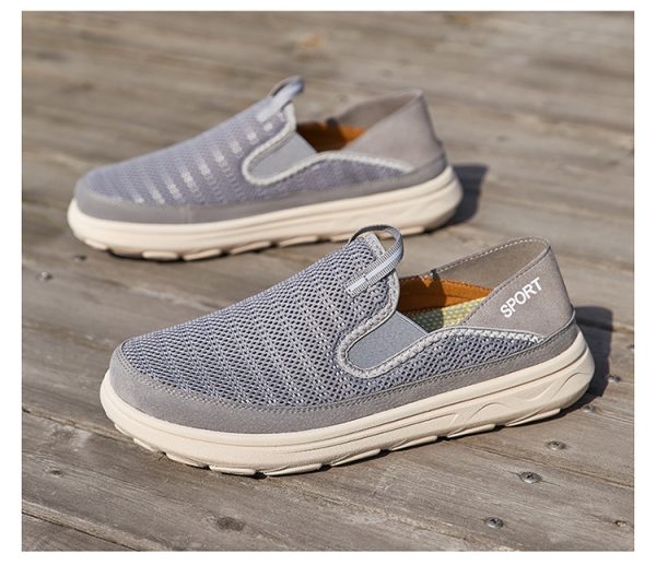 Men's Mesh Sneaker Breathable Lightweight Outdoor Slip-on - 图片 4