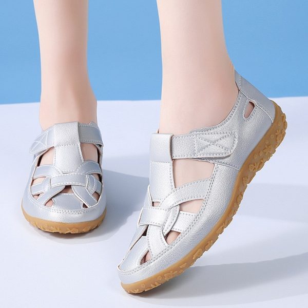 Beach Hollowed Fashion Flat Sandals - 图片 6