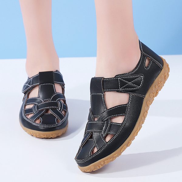 Beach Hollowed Fashion Flat Sandals - 图片 7