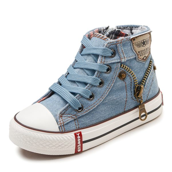 A children's shoes spring boys canvas shoes shoes small baby shoes wholesale Korean tide - 图片 5
