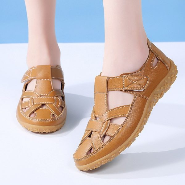 Beach Hollowed Fashion Flat Sandals - 图片 3