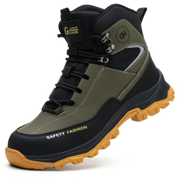 Anti-smashing And Anti-penetration Mountaineering Wear-resistant Waterproof Construction Site Safety Shoes - 图片 3