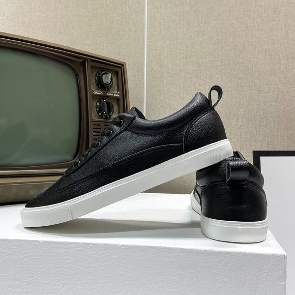 White Shoes Men's Four Seasons Breathable Teenagers Pure White - 图片 7