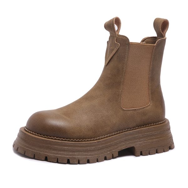 British Style Complex Sleeve Motorcycle Boots Women - 图片 3