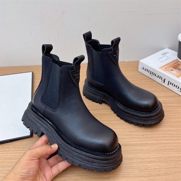 British Style Complex Sleeve Motorcycle Boots Women - 图片 7