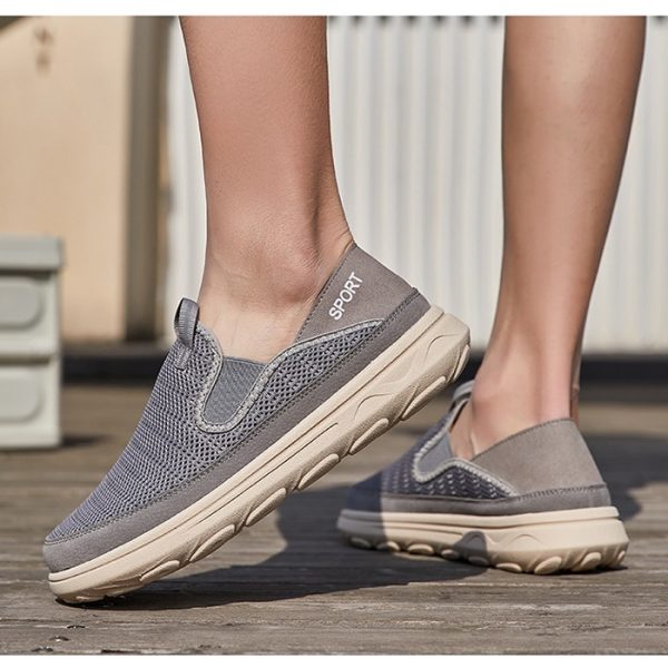 Men's Mesh Sneaker Breathable Lightweight Outdoor Slip-on - 图片 2