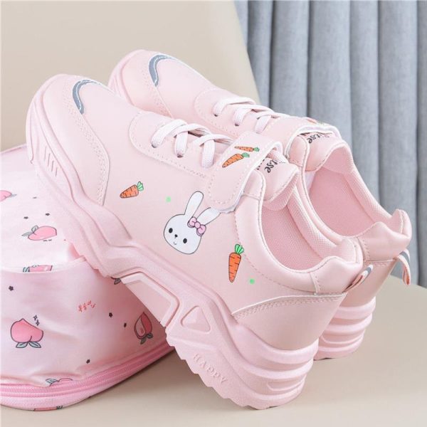 Spring And Autumn Primary School Students Casual All-match Pu Running Shoes - 图片 5