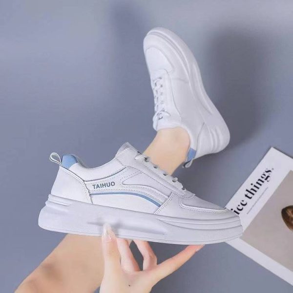 Fashion Casual White Shoes Women's Sports Soft Bottom Increase - 图片 3