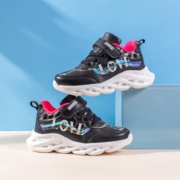 Korean Style Trendy Shoes Girls  Girls Shoes Children's Sports Shoes - 图片 6