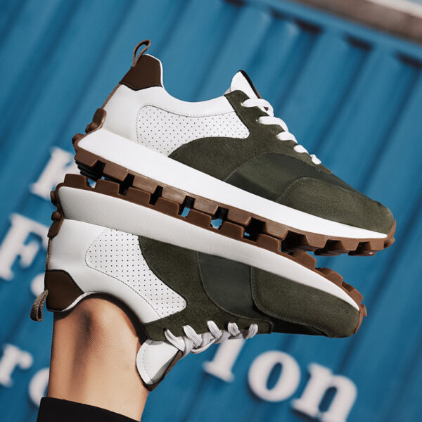 Men's Shoes Sports Casual Leather Dad Shoes - 图片 3
