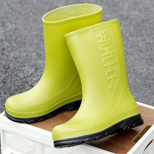 Fashion Middle Women's Non-slip Rain Boots - 图片 5