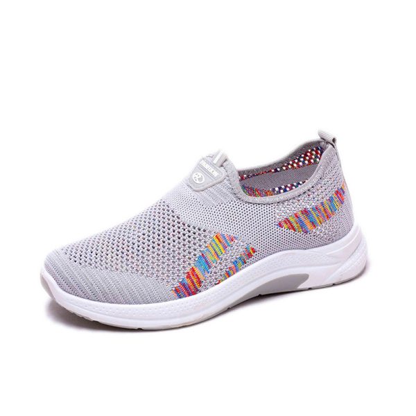 Women's Casual Breathable Fly Woven Mesh Cloth Shoes - 图片 3