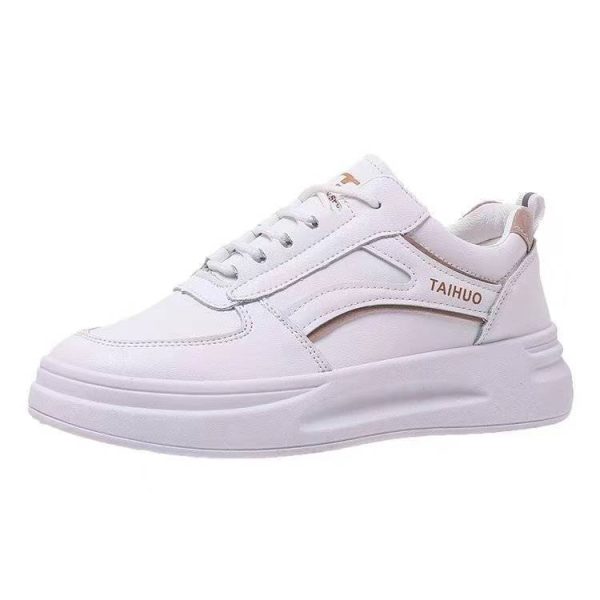 Fashion Casual White Shoes Women's Sports Soft Bottom Increase - 图片 2