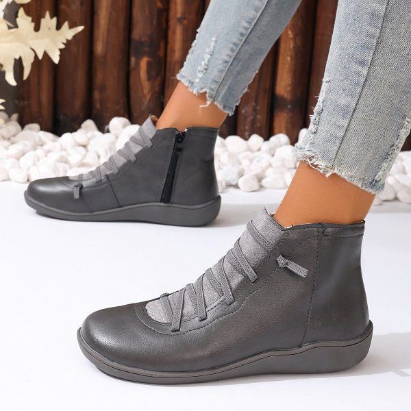 Female Plus Size British Martin Boots Casual Boots - 图片 8