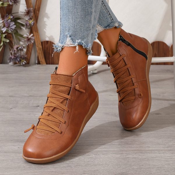 Female Plus Size British Martin Boots Casual Boots - 图片 10
