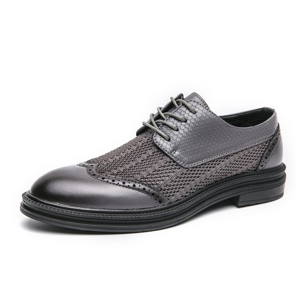 Plus Size Hollow-out Brogue Men's Shoes - 图片 4