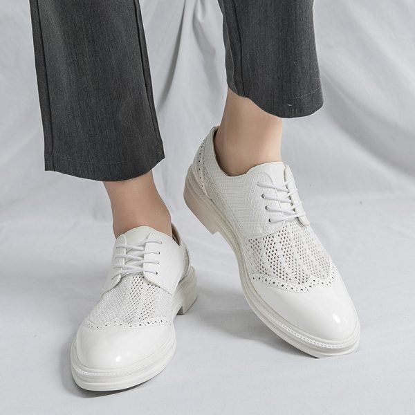 Plus Size Hollow-out Brogue Men's Shoes - 图片 3