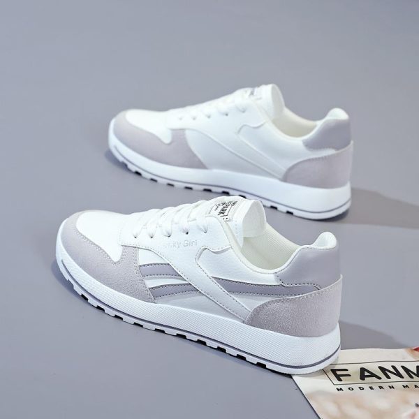 Student Running Sports White Daddy Shoes Women - 图片 4