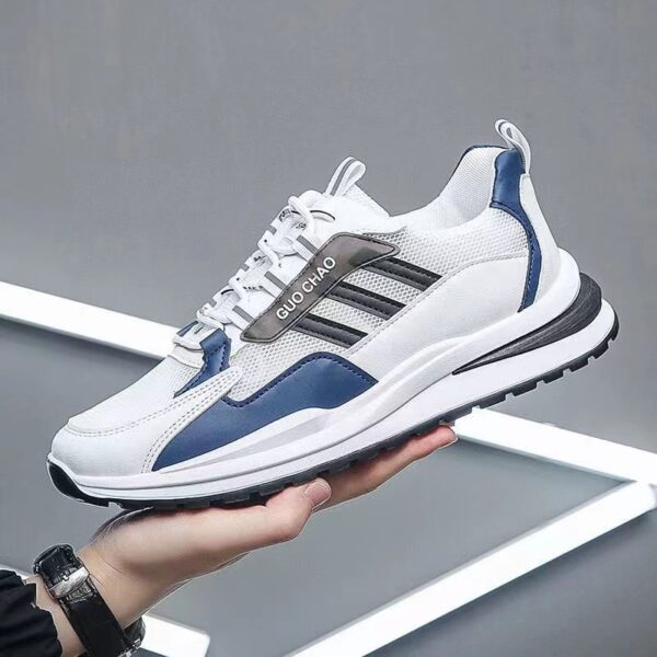 Mesh Breathable Lace Up Running Sneaker Men - 图片 3
